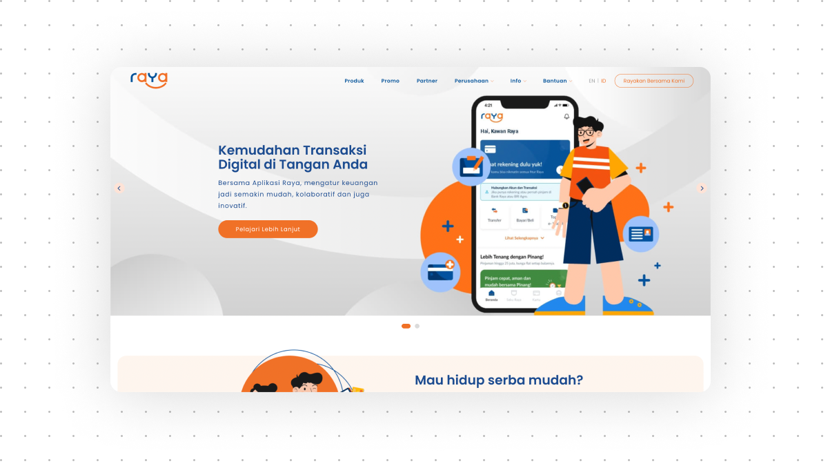 Bank Raya - Landing Page