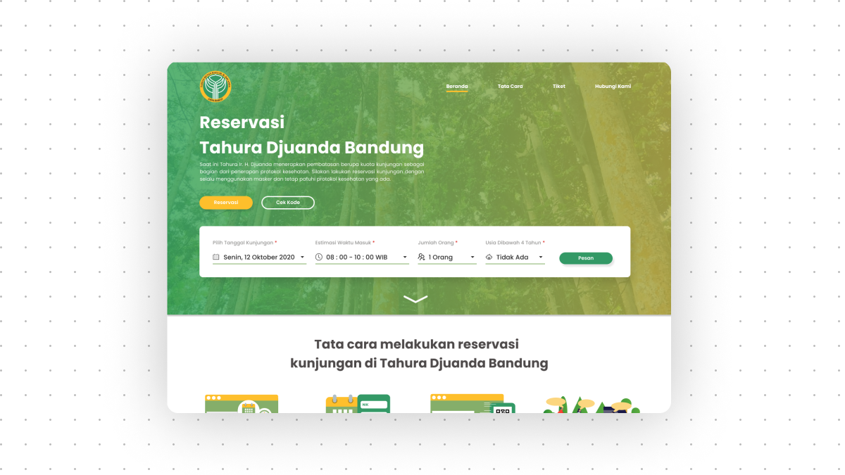 Tahura Djuanda Reservation System